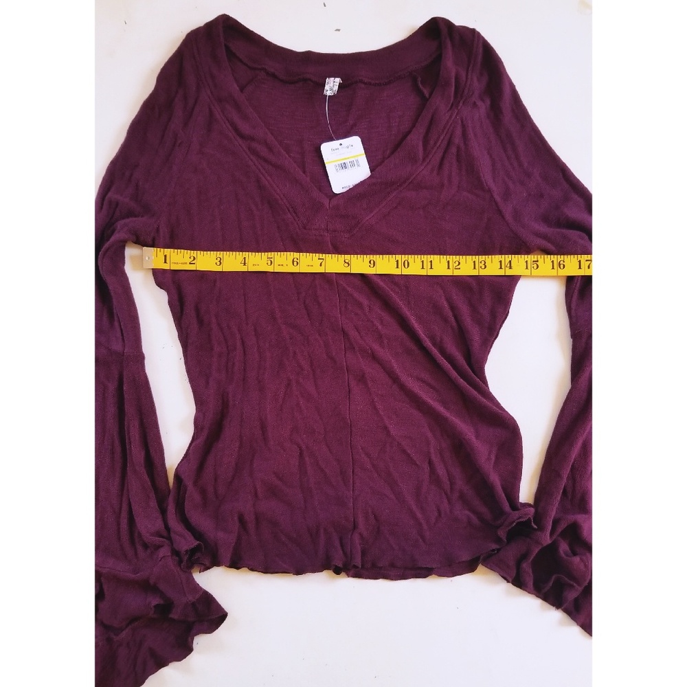 NWT Free People Dramatic Bell Sleeve Top - Picture 6 of 8
